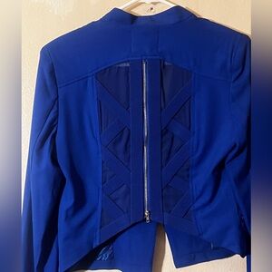 Statement Piece - Love Tree Blazer - Blue - Size Medium - Casual